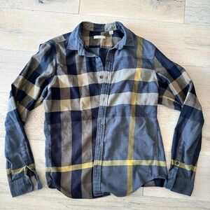 Burberry Brit Men's Niall Nova Check Plaid Shirt Long Sleeve Button Up Size M